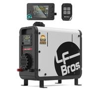 LF Bros 12V/24V/230V Portable Diesel Heater, Parking Air Heater 5kw with Timer LCD Switch for RV, Truck, Tent, Garage (White)