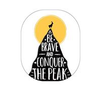 LF LOIAAFEL Mouse Mat, Non-Slip Small Mouse Mat, Mini Mousepads Cute, Rubber Mouse Pads Portable (Be Brave)