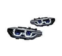 LFAMZO Car Compatible For BMW F30 2013-2018 F35 F80 M3 Headlights DRL Hella 12V H7 Bi Xenon Bulbs Fog Lights Accessory 320i 318i Head Lamp(Halogen,LEFT RIGHT_2 LIGHTS_B)