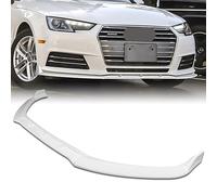 LFAMZO Segmented Front Bumper Cover Compatible for Audi A4 B9 2017-2018 STP-Style Spoiler Lip Body Kit(Painted Glossy White)