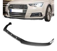 LFAMZO Segmented Front Bumper Cover Compatible for Audi A4 B9 2017-2018 STP-Style Spoiler Lip Body Kit(Painted Carbon Fiber)