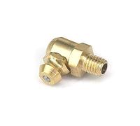 Lfang-Brass Hose Fitting 10pcs M4-M14 Male 45/90 Degree Brass Grease Zerk Nipple Fitting for Grease Gun Machine Tool Accessories, Good wear Resistance(M5,90 Degree)