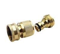 Lfang-Brass Hose Fitting 1PC Garden Hose Quick Connect Brass Quick Connector Fitting 3/4 Inch Accessories, Good wear Resistance(EU 865)