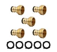 Lfang-Brass Hose Fitting 3/4 Inch Water Thread Hose Fitting, Male Brass Garden Hose Quick Connector, Good wear Resistance