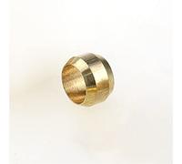 Lfang-Brass Hose Fitting 4mm 6mm 8mm OD Brass Compression Ferrule Tube Pipe Fitting Connector Adapter Nut Ferrule Ring, Good wear Resistance(NO8)