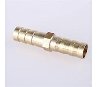 Lfang-Brass Hose Fitting Brass Barb Pipe Fitting 2 Way Straight Connector for 6mm 8mm 10mm 12mm 16mm 19mm Hose Copper Pagoda Water Tube Fittings, 1PC, Good wear Resistance(OD 14MM)
