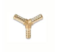 Lfang-Brass Hose Fitting Brass Fitting Copper Pagoda Connector Pipe Fittings 2 3 4 Way Straight/L/Tee/Y/Cross 4/5/6/8/10/12/16/19mm for Gas/Water Tube, Good wear Resistance(Y 3 Way,10mm)