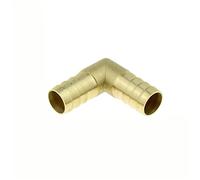 Lfang-Brass Hose Fitting Brass Hose Pipe Fitting Coupling Elbow Equal Reducing Barb 4mm-16mm ID Hose Copper Barbed Coupler Connector Adapter, Good wear Resistance(6mm 8mm Barb)