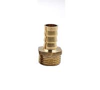 Lfang-Brass Hose Fitting Brass Male Barb Hose Tail Fitting Fuel Air Gas Water Hose Oil 4m-12m 1/8'' 1/4'' 1/2'' Pneumatic Connector Connect Socket Plug, Good wear Resistance(Tube 12mm,3/8")