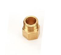 Lfang-Brass Hose Fitting Brass Pipe Fitting Male/Female Thread 1/4'' BSP Tee Type Elbow Nipple Copper Fittings Water Oil Gas Adapter, Good wear Resistance(Socket M F)