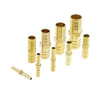 Lfang-Brass Hose Fitting Equal Barb 4mm 6mm 8mm 10mm 12mm 14mm 19mm Connector Adapter,Brass Straight Hose Pipe Fitting, Good wear Resistance(16mm 16mm Barb)