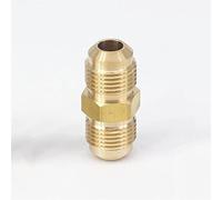 Lfang-Brass Hose Fitting Fit Tube OD 1/4" 5/16" 3/8" Straight UNF Thread Brass 45 Degree Pipe Fitting Adapters Connectors 229PSI, 1Pcs, Good wear Resistance(5/16")