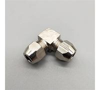 Lfang-Brass Hose Fitting Pneumatic Oil Pipe Fitting 4 6 8 10 12 14 16mm Pipe OD Elbow 90 Degrees Brass Compression Tube Pipe Fittings Connector, Good wear Resistance(OD Tube 14mm 14mm)