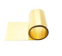 Lfang-Copper sheet 1M Thin Brass Sheet Strip Gold Film Wire Brass Foil Plate Jewelry Making DIY, Thick 0.1/0.2/0.3/0.5MM*Width 50 Mm, High quality(0.1x50mm)