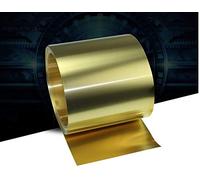 Lfang-Copper sheet Thick 0.1/0.2/0.3/0.5MM*Width 20/30/50MM, 1Meter/Roll Thin Brass Sheet Strip Gold Film High Purity Brass Foil Plate H62, High quality(0.2mm thick,Width 100MM)