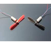 Lfang-DIY Motor 2pcs DC3.7-4.2V 716 7 * 16MM Micro DIY Helicopter Coreless DC Motor With Propeller Great Torque High Speed Motor, high transmission efficiency