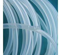 Lfang-Silicone Hose 1 Meter ID 1 2 3 4 5 6 7 8 9 10 Mm Silicone Tube Flexible Rubber Hose Food Grade Soft Pipe Water Connector Colorful, Pressure and Explosion Proof(Clear,ID 4mm OD 7mm)