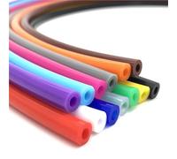 Lfang-Silicone Hose 1Meter ID2mm -12mm Colorful Plumbing Silicone Tube Flexible Rubber Hose Food Grade Soft Drink Pipe Water Connector, Pressure and Explosion Proof(Yellow Silicone Tube,OD 10xID 8mm)