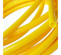 Lfang-Silicone Hose 3x5 Silicone Tube ID 3mm OD 5mm 1 Meter Flexible Rubber Hose Thickness 1mm Food Grade Soft Drink Pipe Water Connector Colorful, Pressure and Explosion Proof(Yellow)