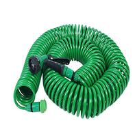 Lfang-Silicone Hose Retractable Coil Magic Flexible Garden Water Hose for Car Hose Pipe Plastic Hoses Garden Watering with Spray, Pressure and Explosion Proof