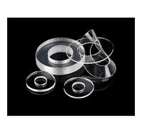 Lfang-Washers M1.2 M1.4 M1.7 M1.8 -M12 Soft/Hard Plastic PVC Transparent Insulating Plain Gasket Ring Spacer Flat Washer, Corrosion and rust resistance(Soft,M6.5x16x1(50pcs))