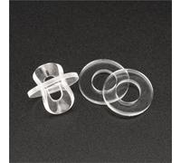 Lfang-Washers M1.2 M1.4 M1.7 M1.8 M2 - M12 Soft/Hard Plastic Pvc Transparent Insulating Plain Gasket Ring Spacer Flat Washer, Corrosion and rust resistance(Soft,M5x9x1 x100pcs)