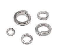 Lfang-Washers M1.6 M2 M2.5 M3 M4 M5 M6 M8 M10 M12 M14 M16 316 Stainless Steel Split Spring Lock Washer Elastic Gasket, Corrosion and rust resistance(10pcs M8)