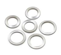 Lfang-Washers M2.5 - M16 304 A2-70 Stainless Steel Disc Serrated Lock Washer Knurled Gasket, Corrosion and rust resistance(M12 10pcs)