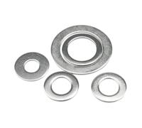 Lfang-Washers M2.5 M3 M4 M5 M6 M8 M10 M12 304 Stainless Steel Washer Spacer Plain Gasket, 100PCS, Corrosion and rust resistance(M8X12X0.5)