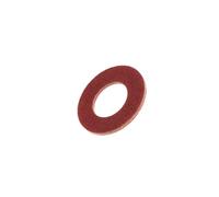 Lfang-Washers M2-M12 Red Steel Paper Flat Pad Insulation Washers Meson Gasket Spacer Insulating Spacers, 1000Pcs Corrosion and rust resistance(M4x8x0.5)