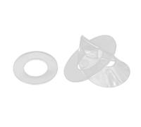 Lfang-Washers M2 -M12 Soft Hard Transparent PVC Washers Insulating Plain Sealing Gasket Pad Ring Flat Plastic Spacer, Corrosion and rust resistance(Hard,M6(OD10) 100pcs)