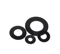 Lfang-Washers M2 M2.5 M3 M4 M5 M6 M8 M10 Black/White Plastic Nylon Ultrathin Washer Flat Ring Seal Washer Gasket, 100pcs, Corrosion and rust resistance(Black,M8x16x0.5)