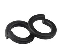 Lfang-Washers M2 M2.5 M3 M4 M5 M6 M8 M10 M12- M30 Grade 8.8 High Strength Black Carbon Spring Split Lock Washer Elastic Gasket, Corrosion and rust resistance(M6 (100pcs))