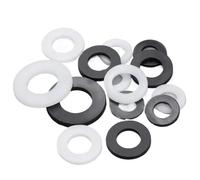 Lfang-Washers M2 M3 M4 M5 M6 M8 Plastic Washer Nylon Washer Flat Washer Plain Spacer Insulation Gasket Ring White Black, 1000pcs, Corrosion and rust resistance(WHITE,M8x16x1.4mm)