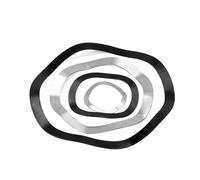 Lfang-Washers M3-M118 65 Manganese Steel Wave Washer 3/5/6/7 Wave Crest Type Gasket Spring Washer, Corrosion and rust resistance(65 steel M5x10x025,10pcs)