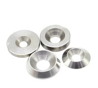 Lfang-Washers M3-M12 304 Stainless Steel Washers Countersunk Washer Conical Flat Solid Head Gasket Concave And Convex Conical, Corrosion and rust resistance(CONE M5x16x3.5(5pcs))