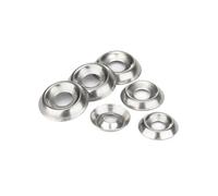 Lfang-Washers M3 M4 M5 M6 304 Stainless Steel Conical Washer Countersunk Concave-convex Washer Hollow Decorative Fisheye Washer， Corrosion and rust resistance(M3x11x2.5mm,100pcs)