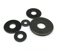 Lfang-Washers M3 M4 M5 M6 M8 M10 M12 M14 M16 Black Grade 8.8 Steel Oversize Big Wider Flat Washer Plain Gasket, Corrosion and rust resistance(2pcs M16x44x3mm)