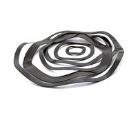 Lfang-Washers M3 M4 M5 M6 M8 M10 M12 M14 M16 M19 M21 M24 M27-M50 65Mn Black Three Wave Gasket Wave Spring Washer, Corrosion and rust resistance(M3x6x0.25(50pcs))