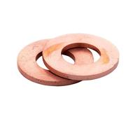 Lfang-Washers M4 M8 M10 M12 M14 M15 M16 M18 M19 M60 Thickness 2mm Solid Copper Washer Shim Flat Ring Gasket Rings Seal Plain Washers, Corrosion and rust resistance(M16x20x2 10pcs)