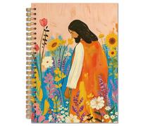 LFBEK Floral Jesus Christian Spiral Notebook for Women 5.5x8.3