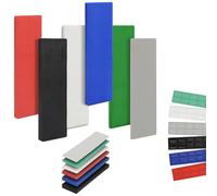 LFBEST 42 Pcs Flat Plastic Glazing Packers, 28mm x 100mm Plastic Packers and Shims, Colourful Plastic Shims Window Packers for DIY Home Improvement Door and Window Installation(Mixed 1-6mm)