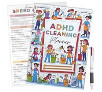 LFBEST ADHD Cleaning Planner with Tri-Color Ballpoint Pen, 2026 Cleaning Schedule and Checklist Managerment Daily Weekly Monthly Household ADHD Planner for Adults and Children