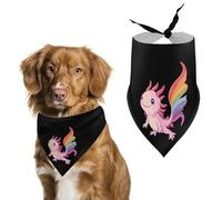 LFBT Proud Axolotl Dog Bandana Puppy Cat Scarfs Bibs Washable Triangle Kerchief Pet Gifts