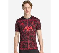 LFC adidas Mens 25/26 Short Sleeve Pre-Match Shirt Black