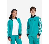 adidas Liverpool Terrace Icons Tracksuit Top Juniors 11-12 Years Green