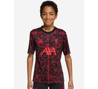 LFC adidas Youth 25/26 Short Sleeve Pre-Match Shirt Black
