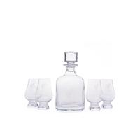 LFC Crystal Decanter And 4 Glasses
