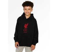 LFC Junior Red Liverbird Personalised Black Hoody