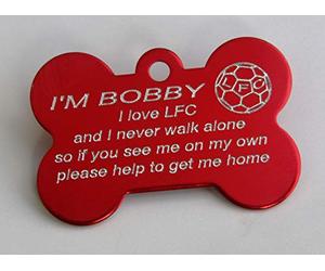 LFC Liverpool Dog TAG Never Walk Alone Personalised PET ID TAG